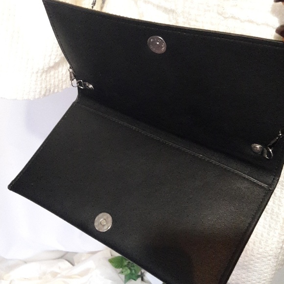 Bling clutch flat crossbody w removable chain - Picture 6 of 7